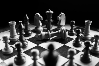 Check mate on chess board.